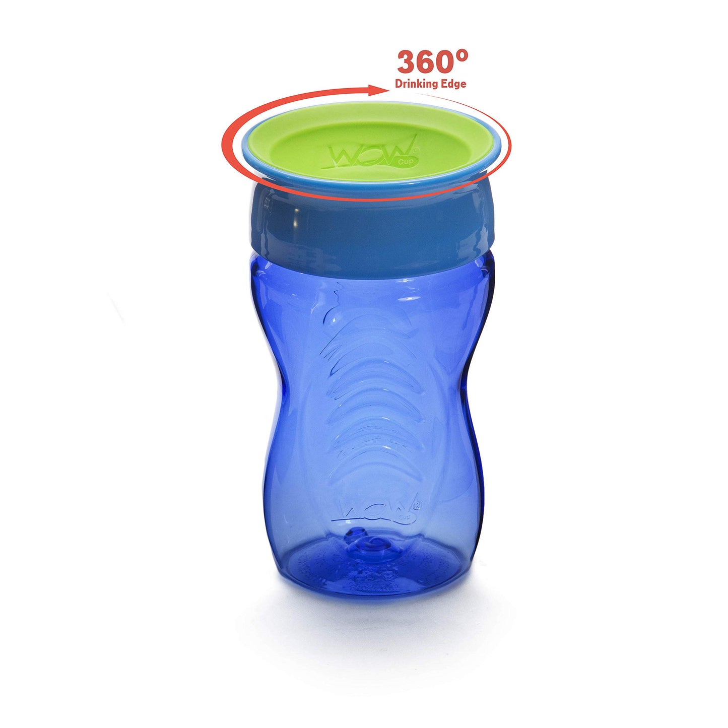 Taza Wow para niños 360 taza para beber, azul, 10 onzas / 296 ml