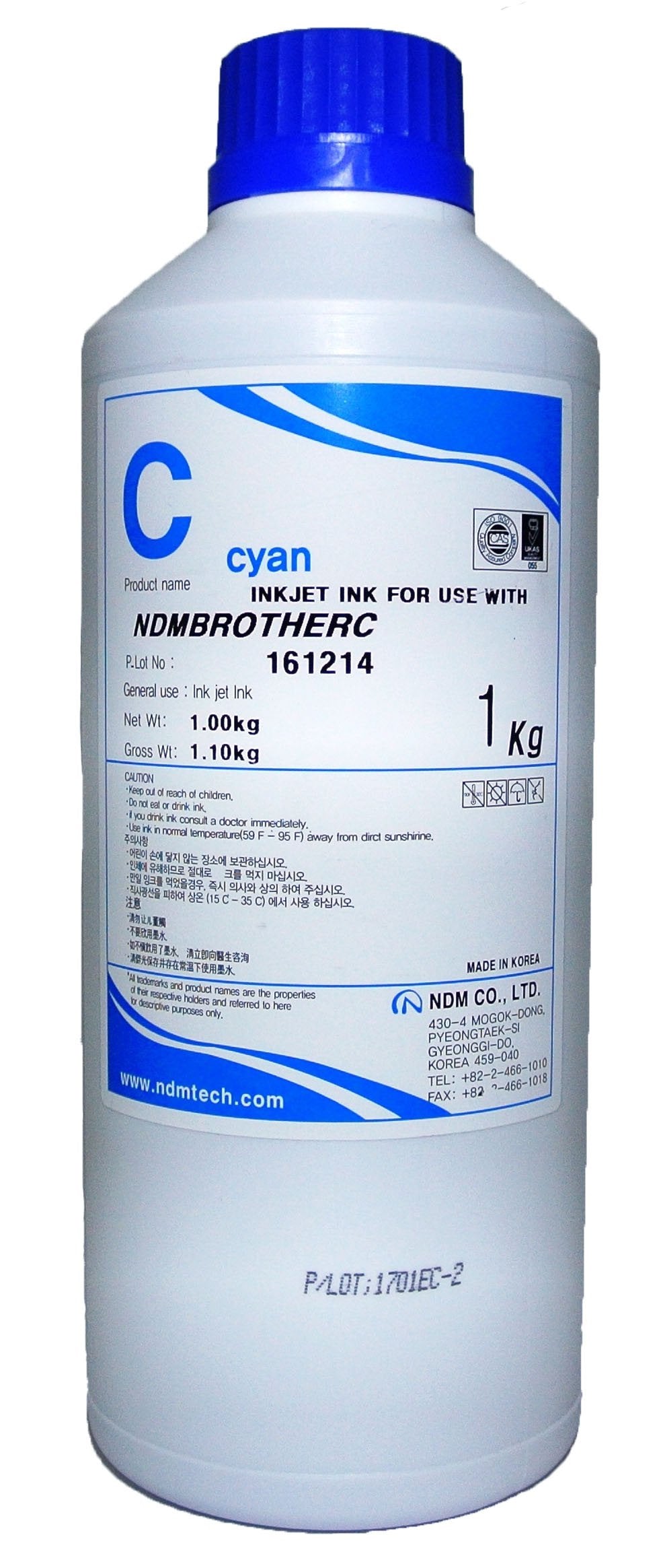 Tinta Cyan NDM Recarga 1 Litro Compatible Brother