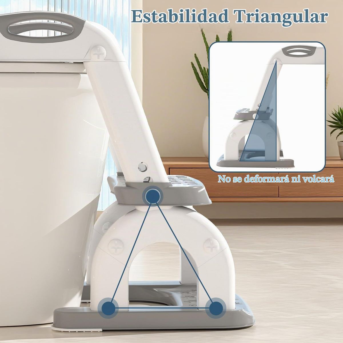 CUXFLS Asiento de entrenamiento para ir al baño con escalera para niños pequeños, inodoro de entrenamiento ajustable 2 en 1 para niños y niñas con protector contra salpicaduras, cojín impermeable