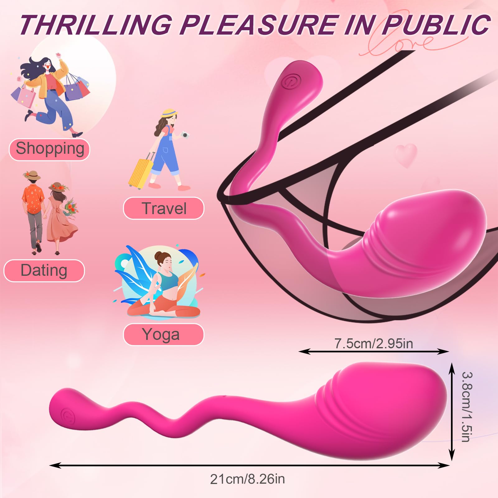 Vibrador Silencioso Impermeable de Alta Calidad en Miniatura y Suave para Mujer