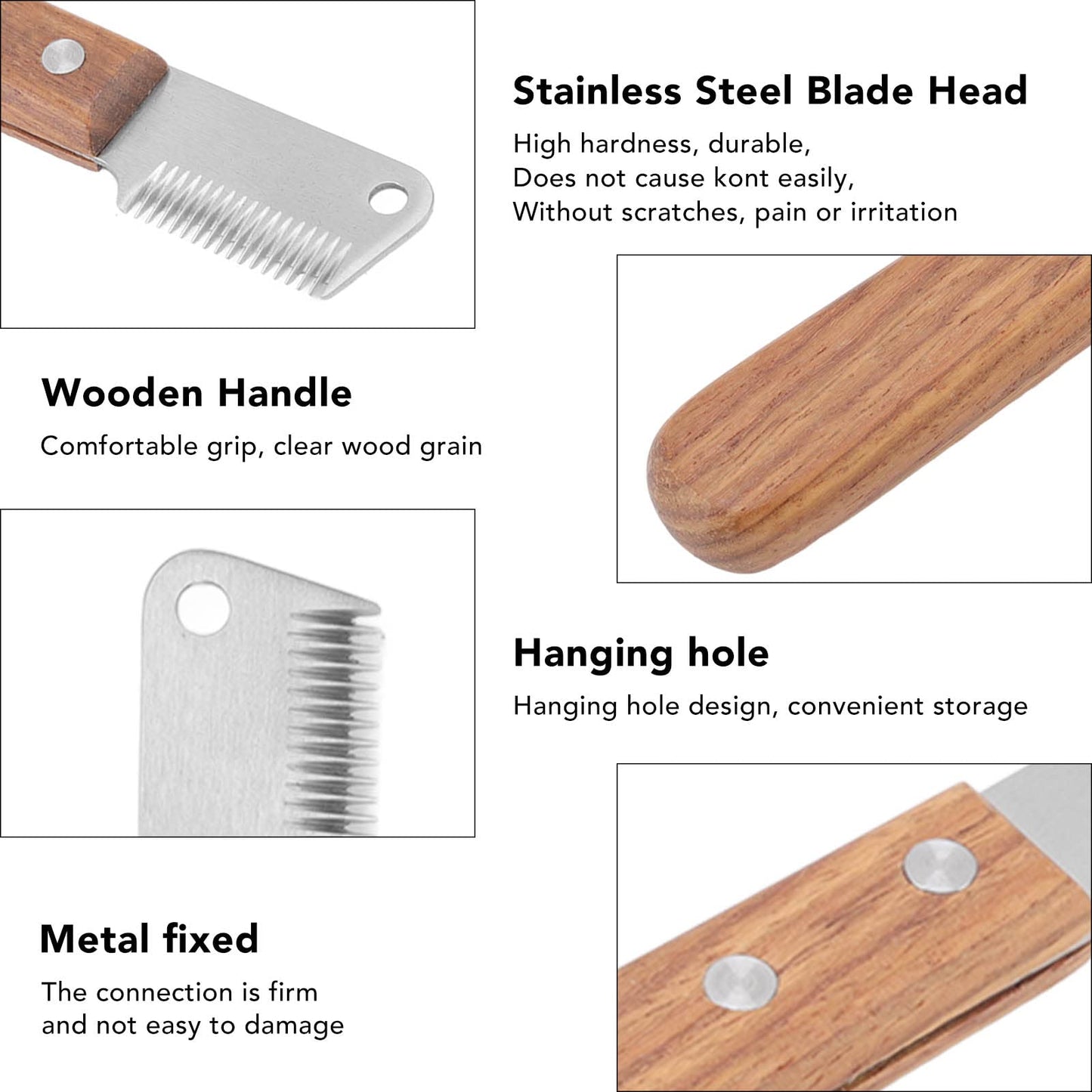 Hosi El Cuchillo de Afeitar para Perros Reduce la Pérdida de Cabello Suministros de Aseo para Mascotas para Perros