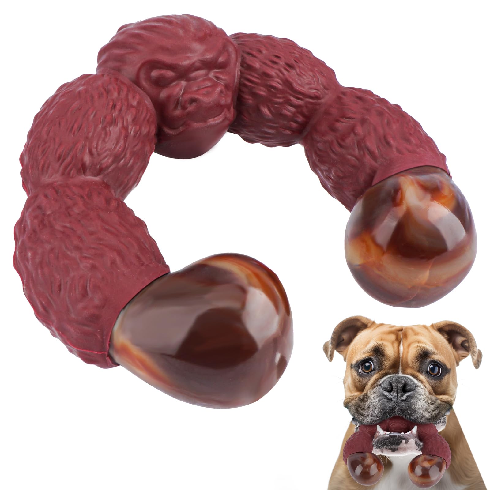 BIKIISEN - Juguetes para perros grandes: masticables y chirriantes, interactivos para aldeaños ataques de visitante