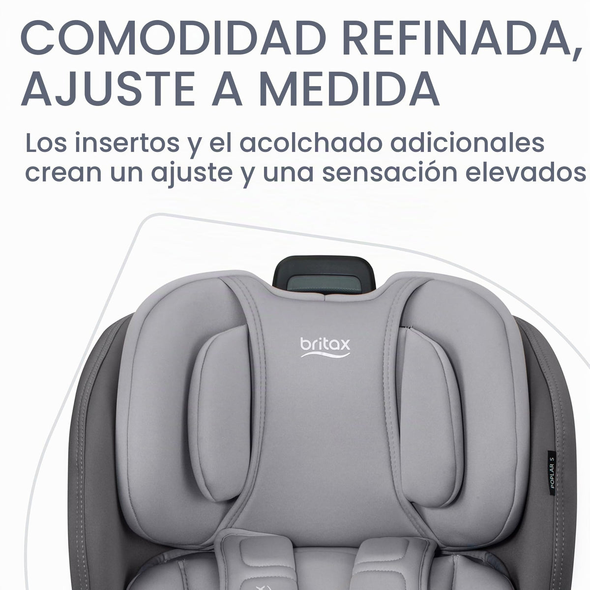 Asiento de Coche Convertible Britax Grafito Glaciar con Diseño Delgado y Tecnología ClickTight