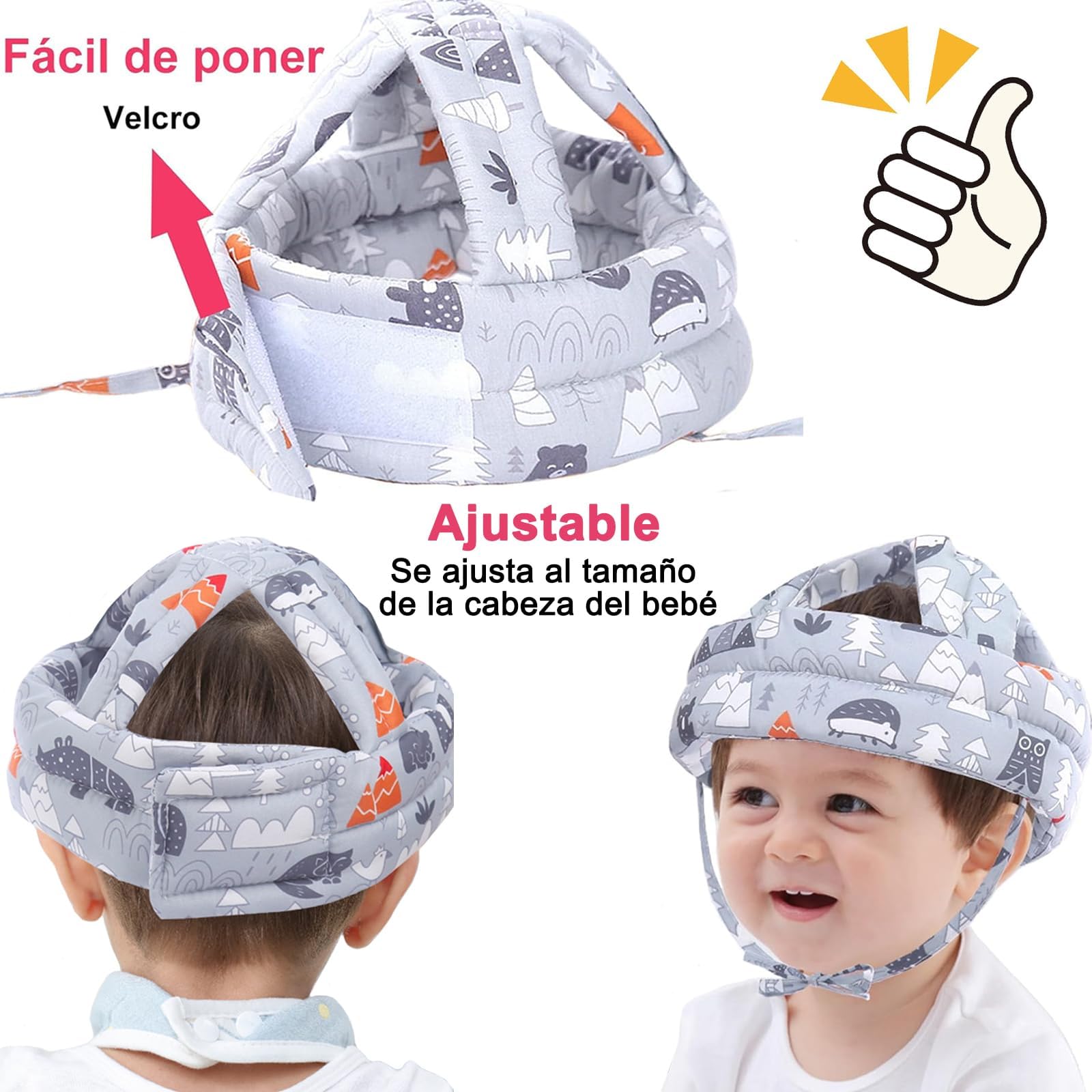 Mochila Portabebé Ergonomica Azul Ligera y Transpirable con Asiento de Cadera para Niños