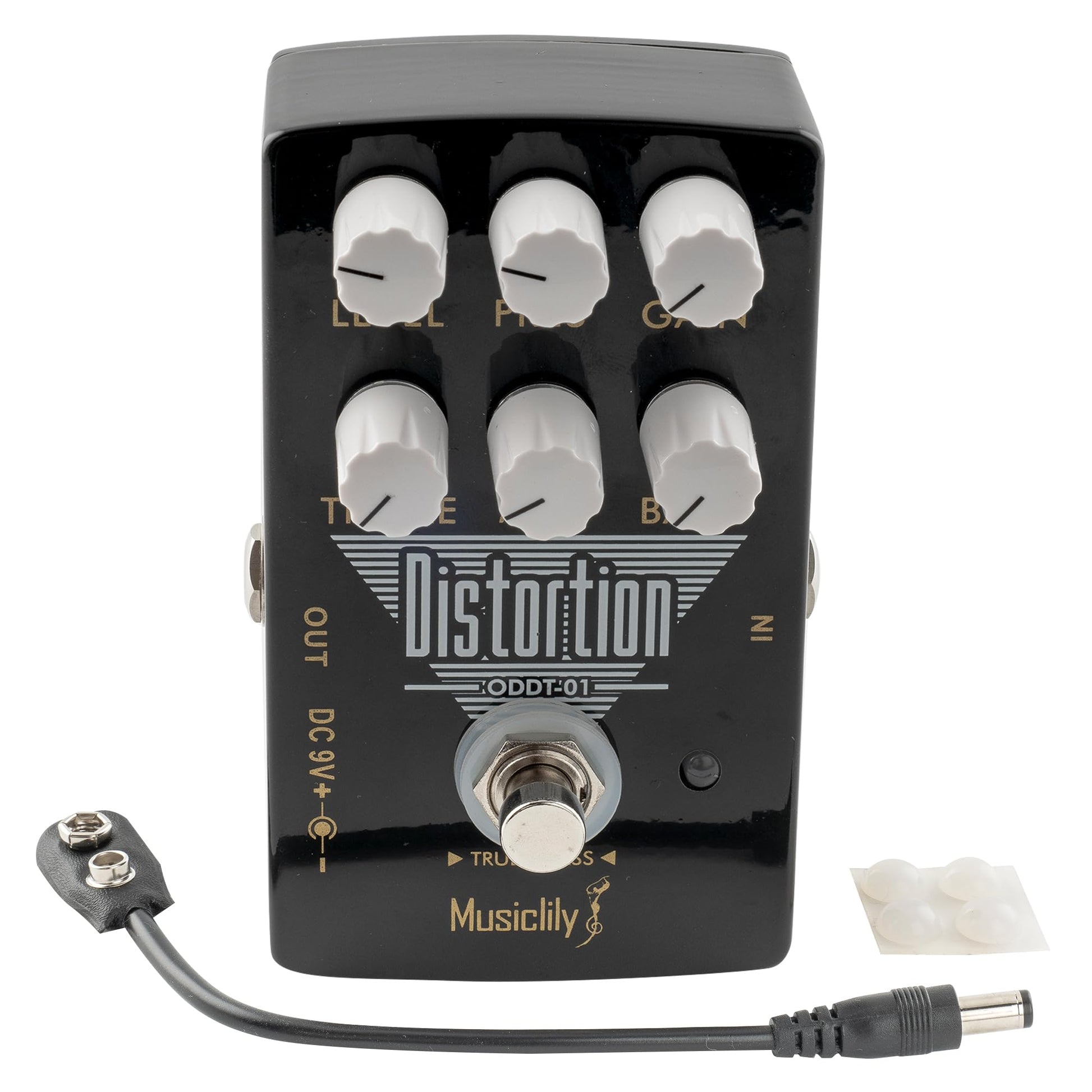 Pedal de Efecto Distortion Musiclily Pro Alimentado DC 9V True Bypass para Guitarra Eléctrica