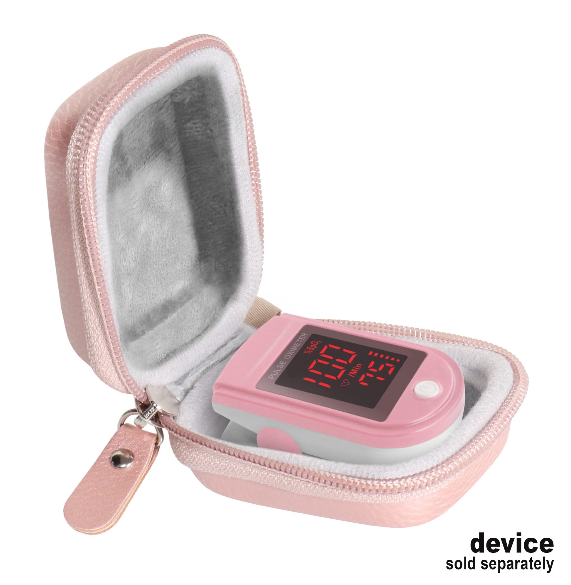 HKESTG - Estuche WGear para Zacurate Pro 500DL, niños: Innovo Deluxe, Santamedical 2. Facelake FL400 t. FL350: Vive Precision Spo2 Accumed cms-50dl, 50D1, Healthtree (oro rosa)