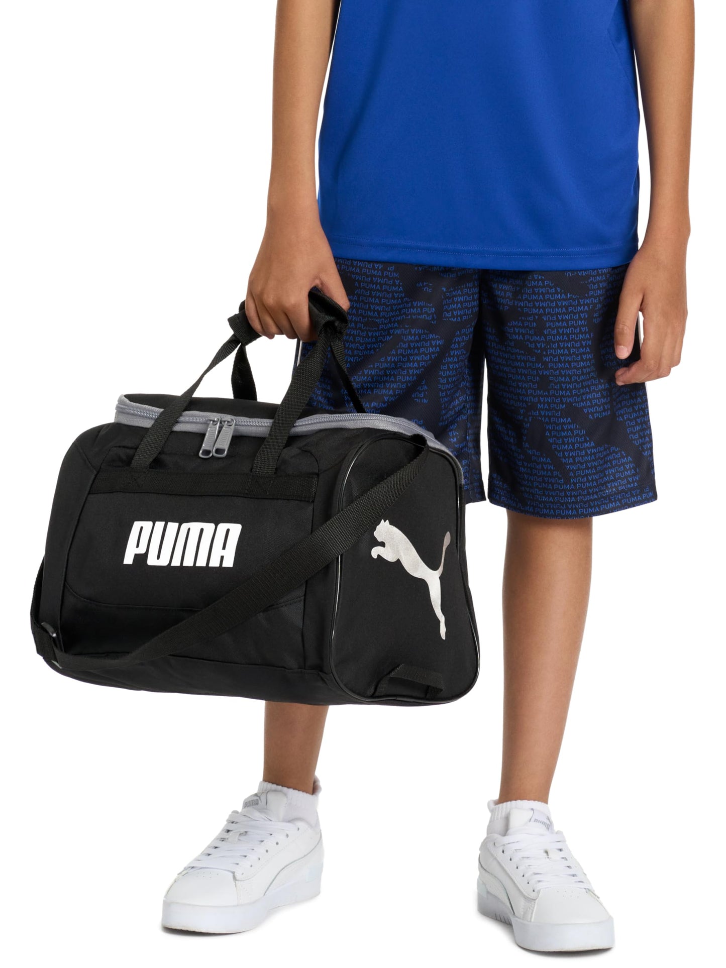 Bolsa de Lona PUMA Negro Plateado para Niños