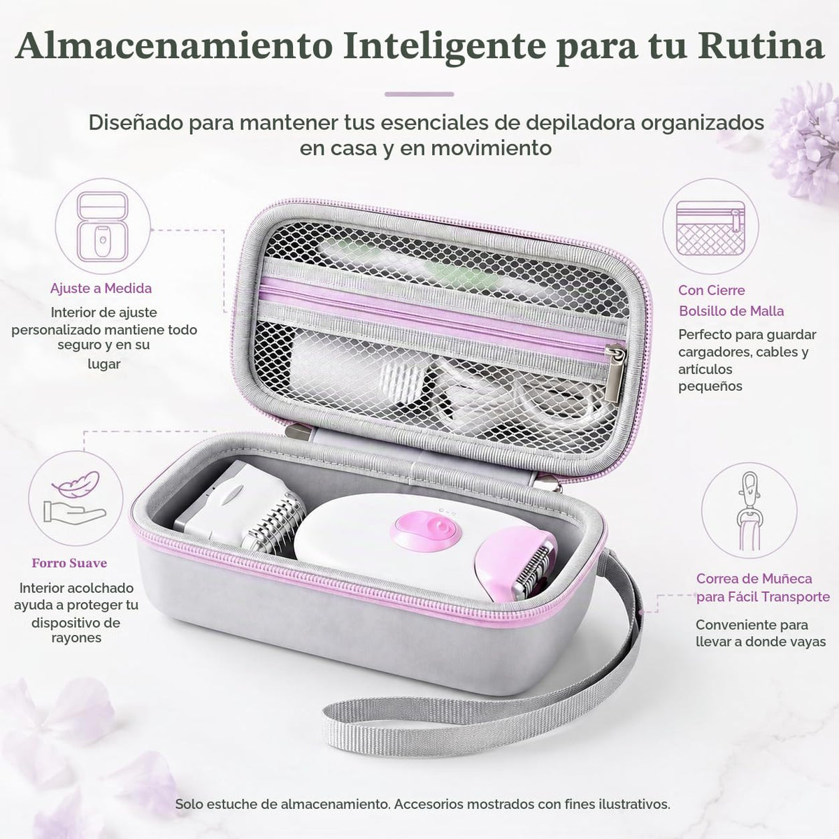 Case Compatible with Braun Epilator Silk-epil 3 3-270, Hair Removal for Women, Shaver & Trimmer