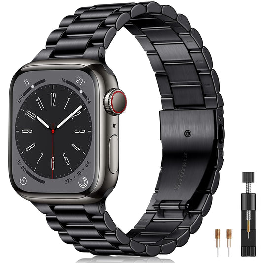 GEAK Compatible con Correa Apple Watch 42mm 44mm 45mm 49mm 41mm 40mm 38mm hombres y mujeres, Metal de Acero Inoxidable Correas para Apple Watch SE iWatch Series 9 8 7 6 5 4 3 2 1 Ultra