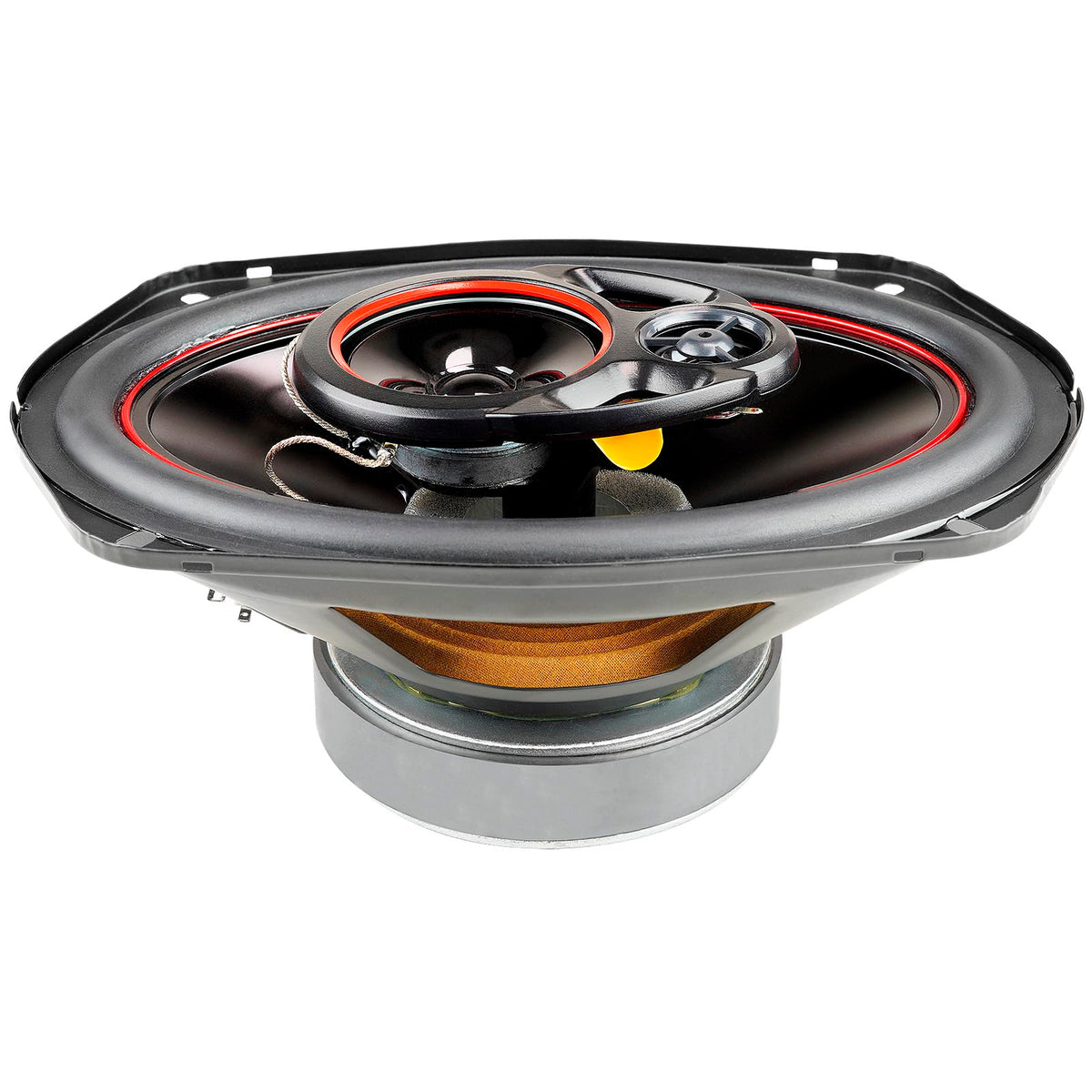 Altavoz Triaxial para Coche Audiopipe Negro Cono de Inyección 3 Vías 400 Vatios