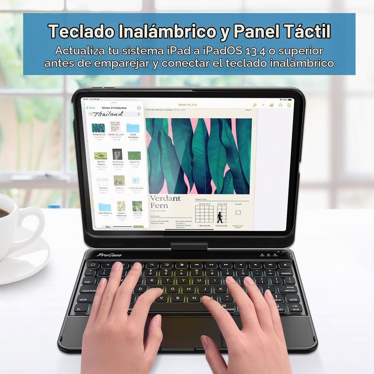 Funda Teclado ProCase iPad A16 y 10th Gen 2025 2022