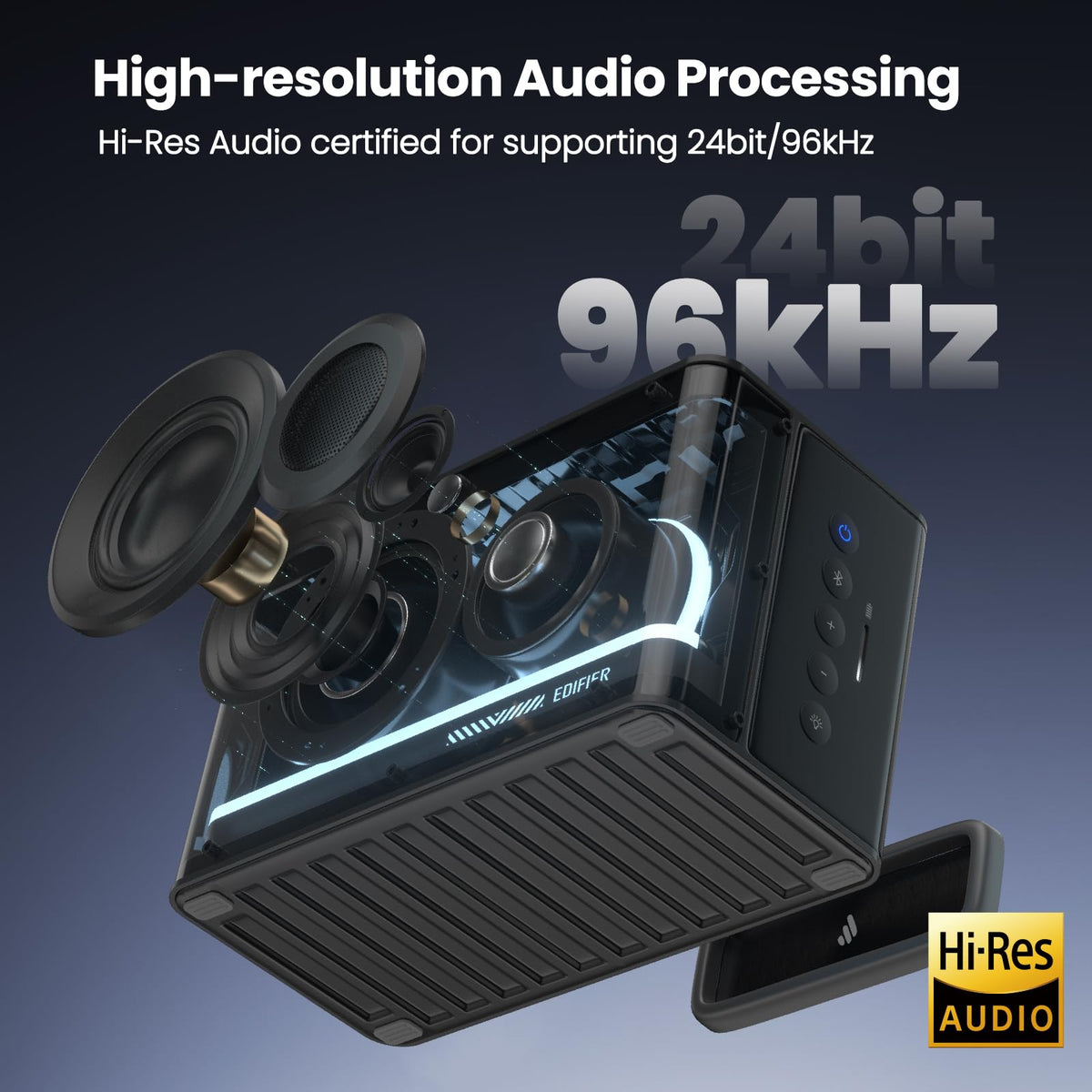 Altavoz Bluetooth Edifier Negro Inalámbrico RGB 25 W