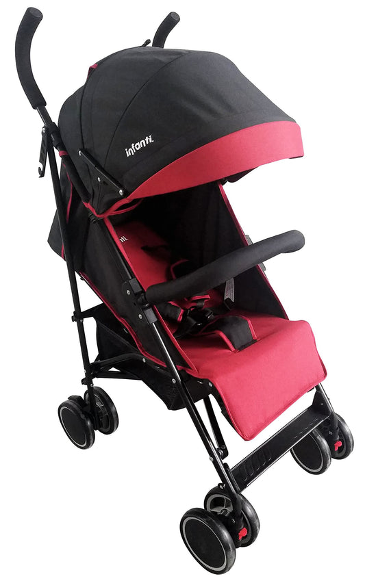 INFANTI | Carriola para Bebe de Baston BUGGY VENTO | Carriola de Viaje - Carrito para Bebe | Carriolas Bebes Recien Nacidos - Compacta y Plegable | Carriola de Baston Ligera con Arnés de Seguridad