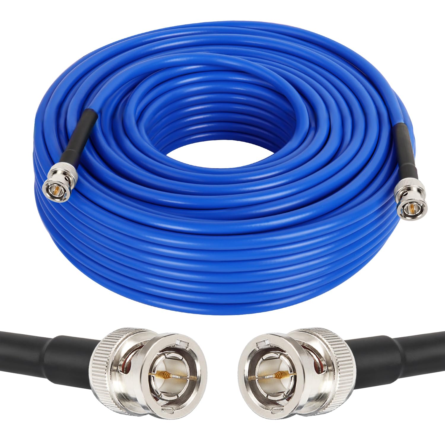 XRDS -RF Cable SDI 12G 100FT (30.5m), Cables de Video SDI 3G/6G/12G 75ohm Cable Macho BNC Soporta HD-SDI/3G/6G-SDI/4K/8K para Convertidor de Cámara de Seguridad de Video