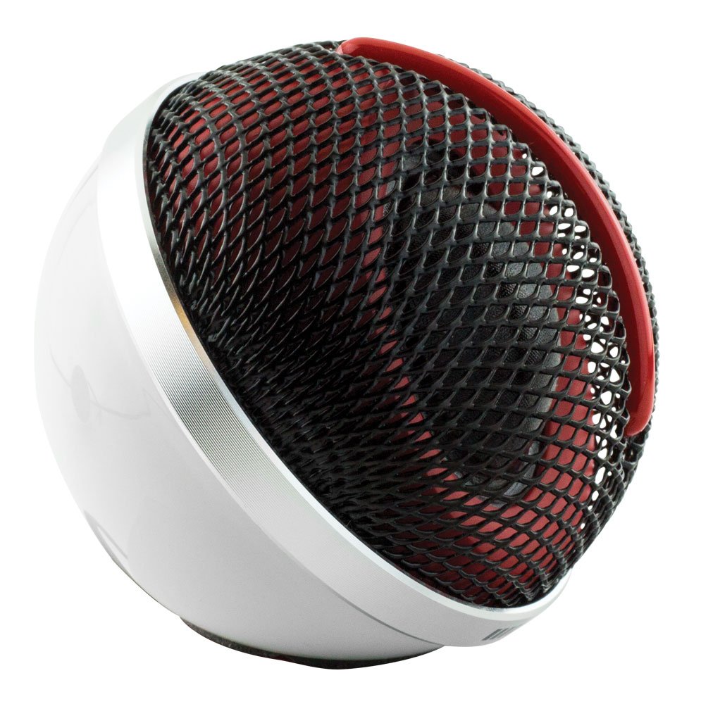 Tweeter DS18 Negro y Rojo Cúpula de Seda Neodimio 1.10 Pulgadas 120 Vatios con Interruptor de Atenuación Juego de 2