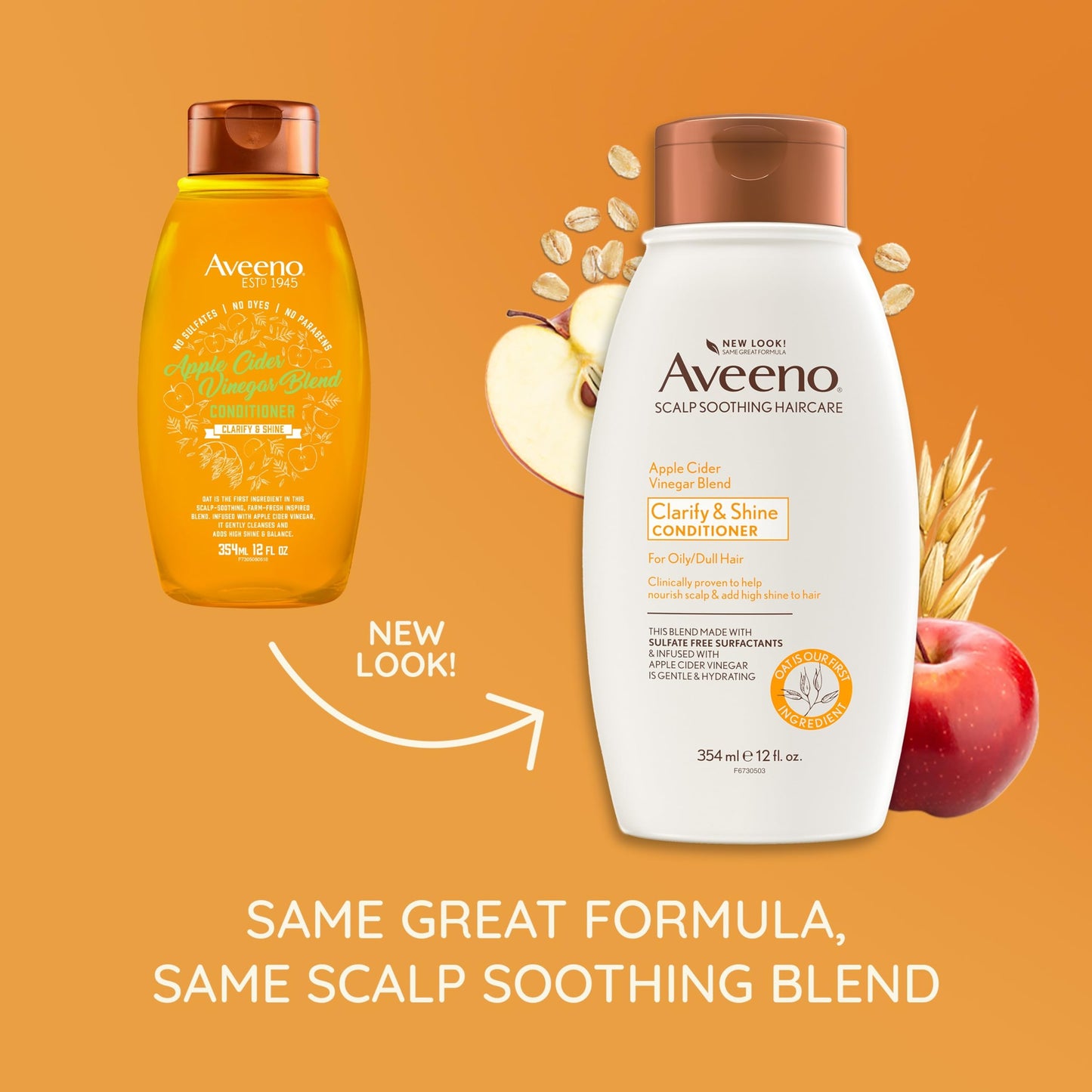Aveeno Scalp Soothing Apple Cider Vinegar Blend Conditioner, 12 Ounce