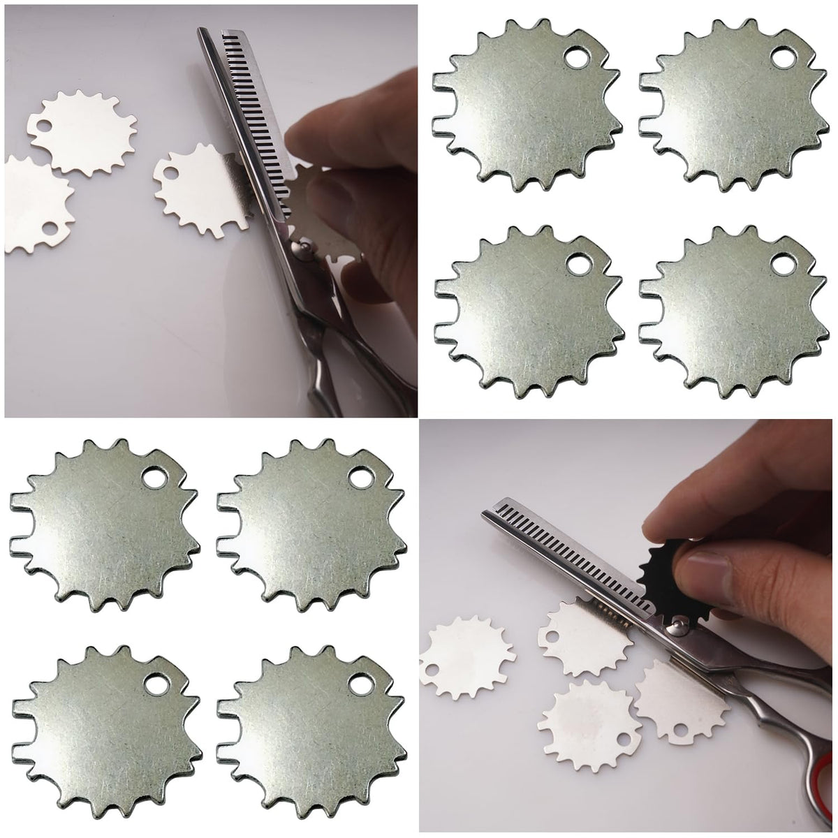 TorSor - Juego de 12 tijeras de corte de pelo para apretar la llave de la unidad de llave universal con mango ajustable de tensión para Kenchii Wolff Kamisori Kasho Washi, tijeras de peluquería y