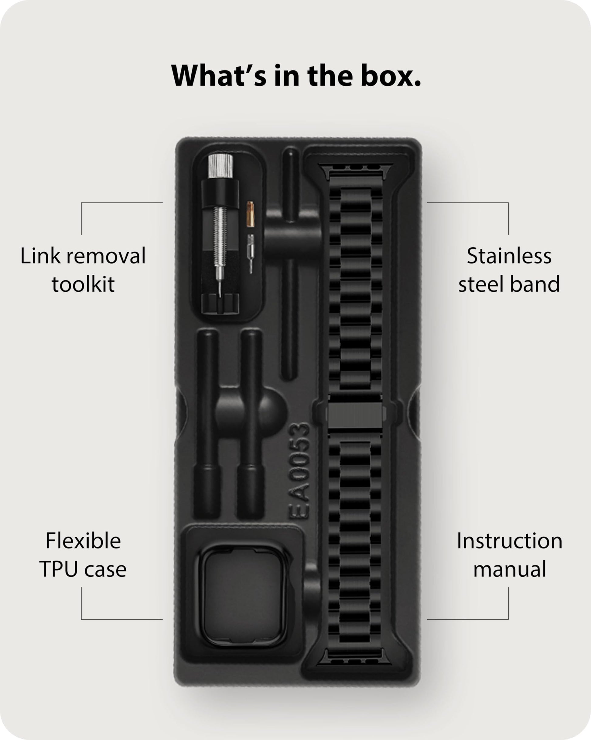 Fullmosa Correa Compatible Con Apple Watch 40mm 38mm 41mm,Pulsera Acero Inoxidable con Case Para iWatch SE/Series 9/8/7/6/5/4/3/2/1,40mm 38mm 41mm Negro