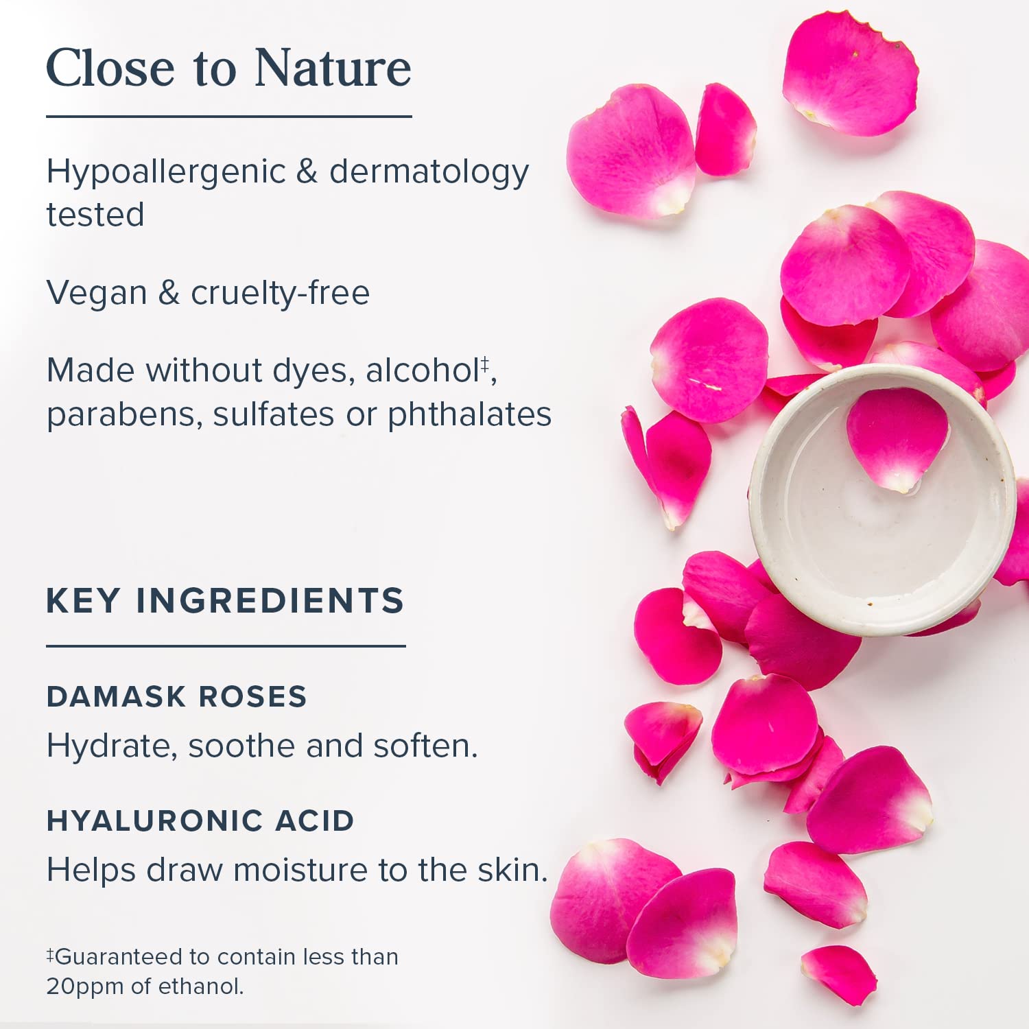 Heritage Store Heritage Store Rosewater Serum With 1% Ha, Drops, Rose (btl-glass) 2oz, 2 Fluid Ounce
