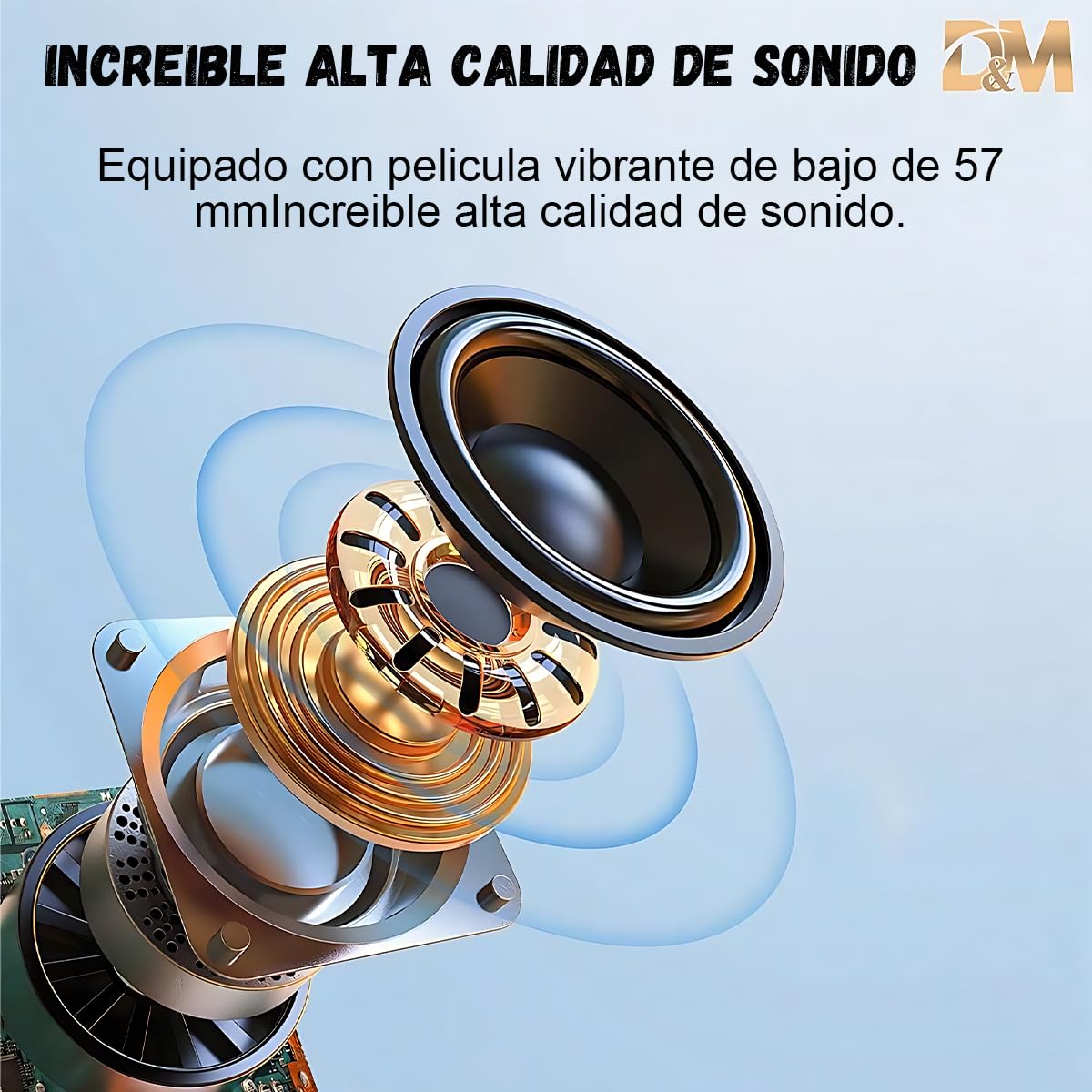 D&M L1 Sonido Teatro en casa,con Subwoofer - Sistema de Sonido Envolvente 3 en 1 Separado,para TV Juegos de PC HD-ARC/BT 5.4/óptica/AUX/USB Conexión 5 Modos EQ Graves Profundos