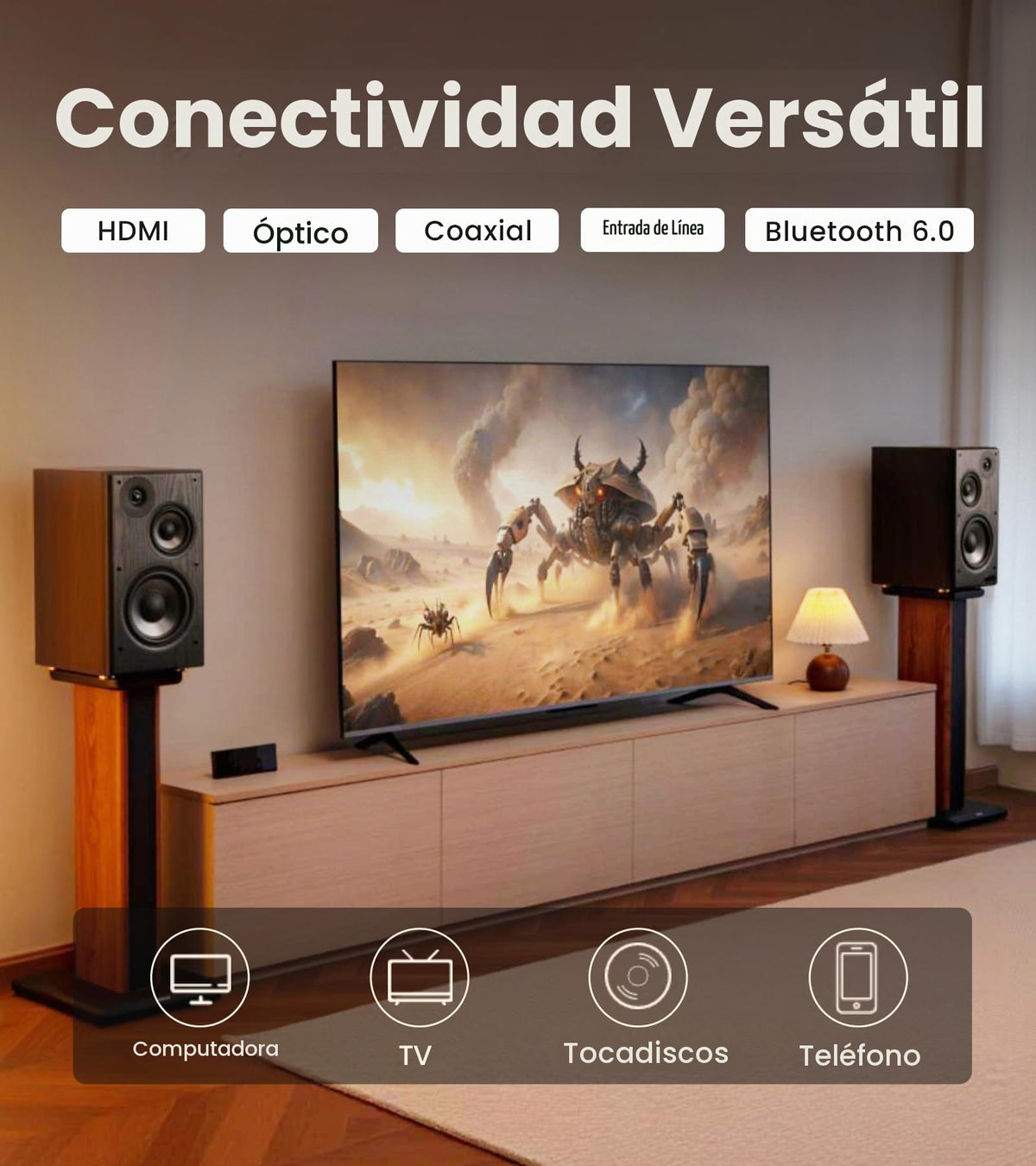 Altavoces de Estantería Edifier Negro Alta Resolución Bluetooth 6.0
