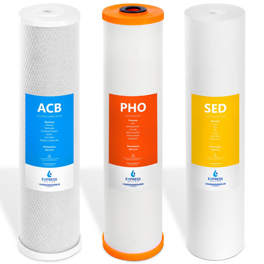 Filtro Antiincrustante Para Casa Completa Express Water 3 Etapas 5 Micras 4.5” x 20” Pulgadas