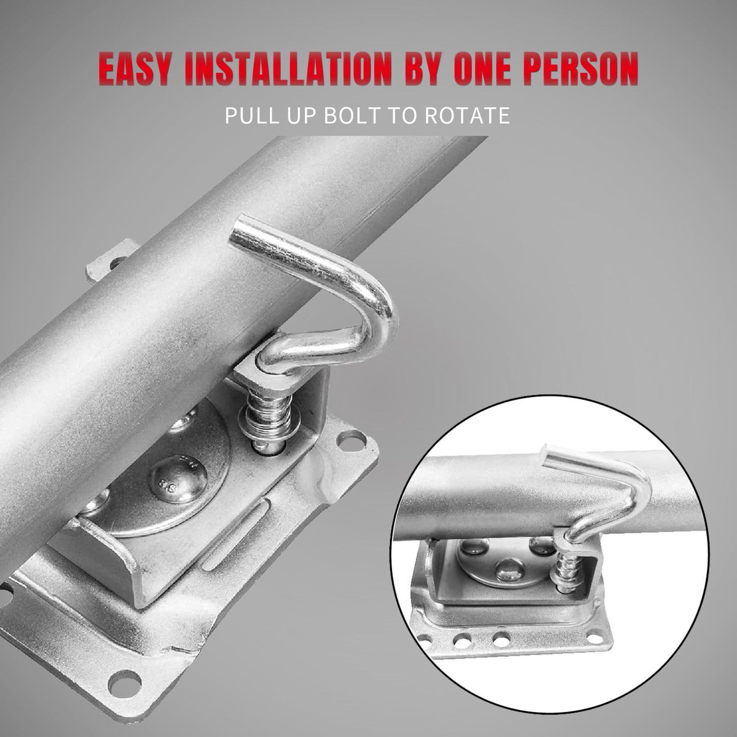 ROAD DAWG ATR39001MB-1 Torin - Gato de Remolque para Barco con Rueda única (6 Pulgadas): Gato Giratorio, 1000 Libras Capacidad