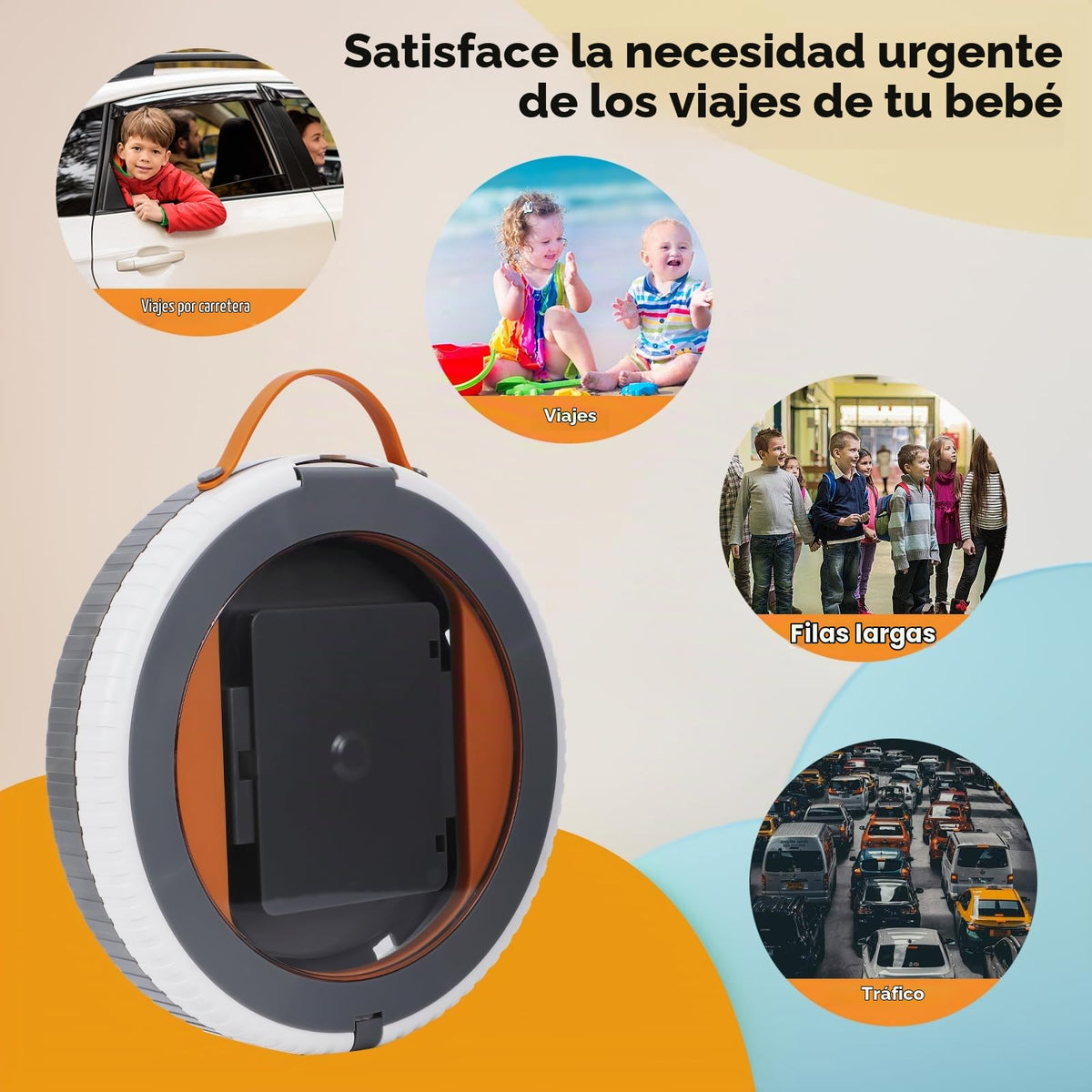 SunnySmile - Inodoro portátil para niños, asiento portátil para orinal para viajes de niños, orinal de viaje con bolsa de viaje, aplicable a camping, uso en interiores y exteriores, incluye 75 bolsas