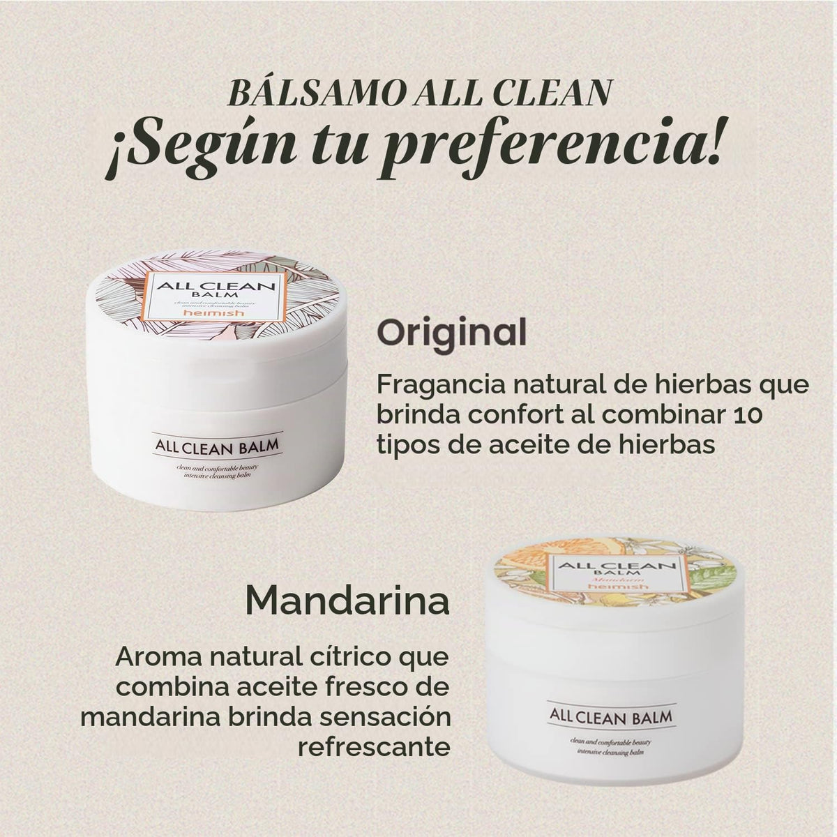 Heimish All Clean Balm Mandarin, 120 ml
