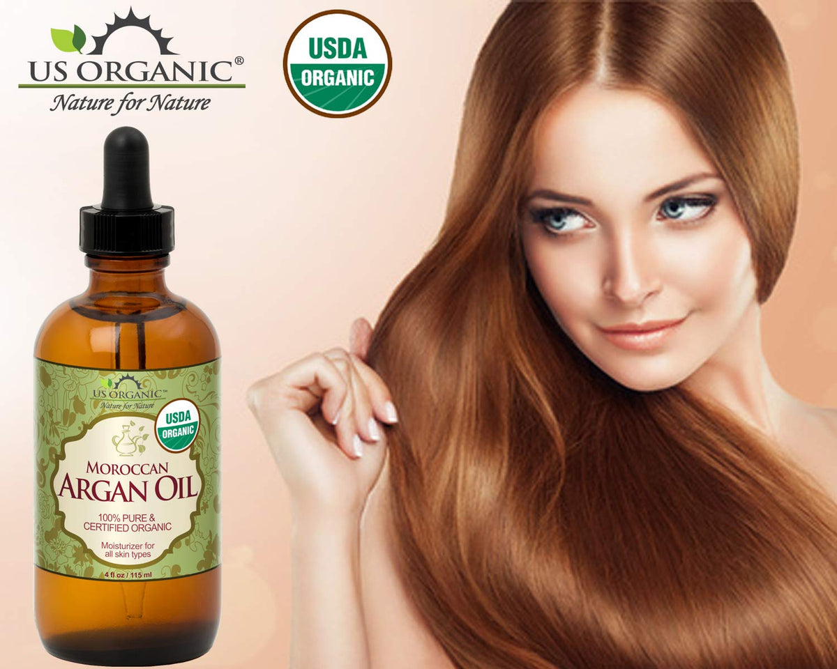 US Organic Aceite de Argán Marroquí, 115 ml