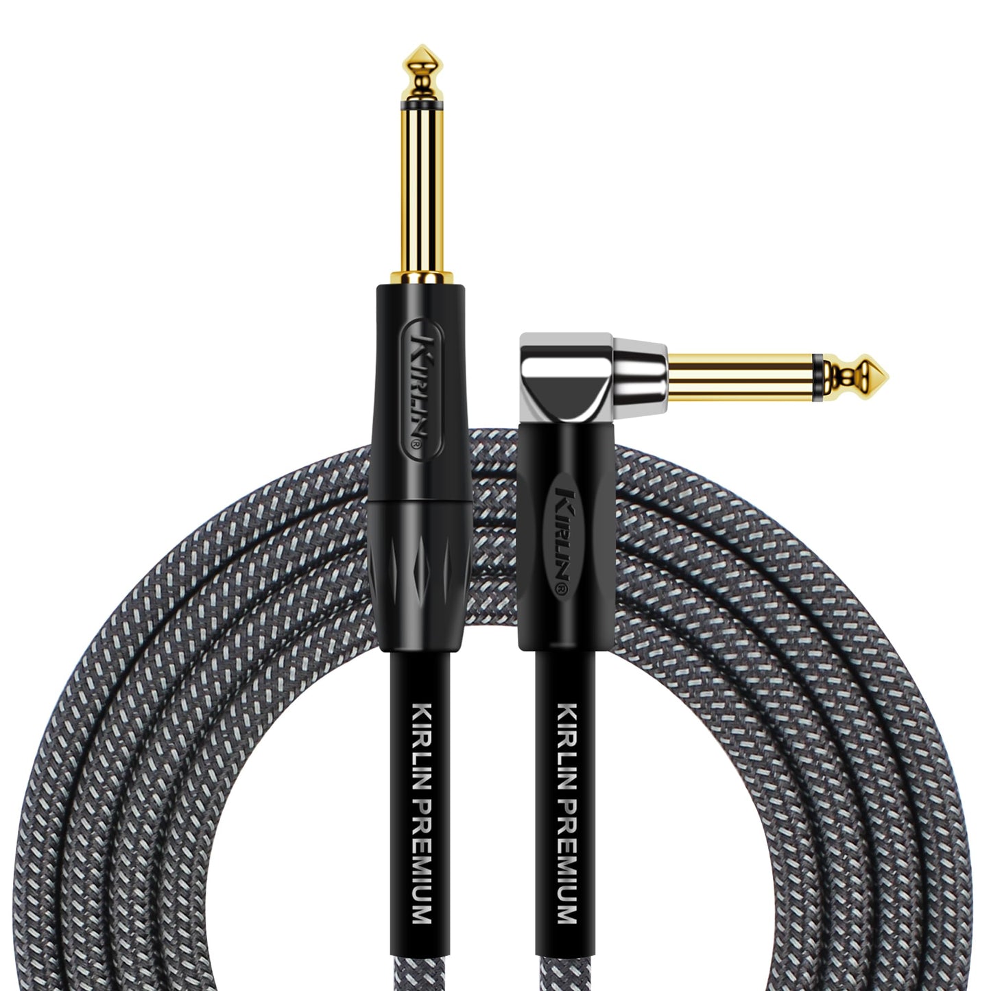 KIRLIN Cable de instrumento de ángulo recto a recto, ca, 10 feet
