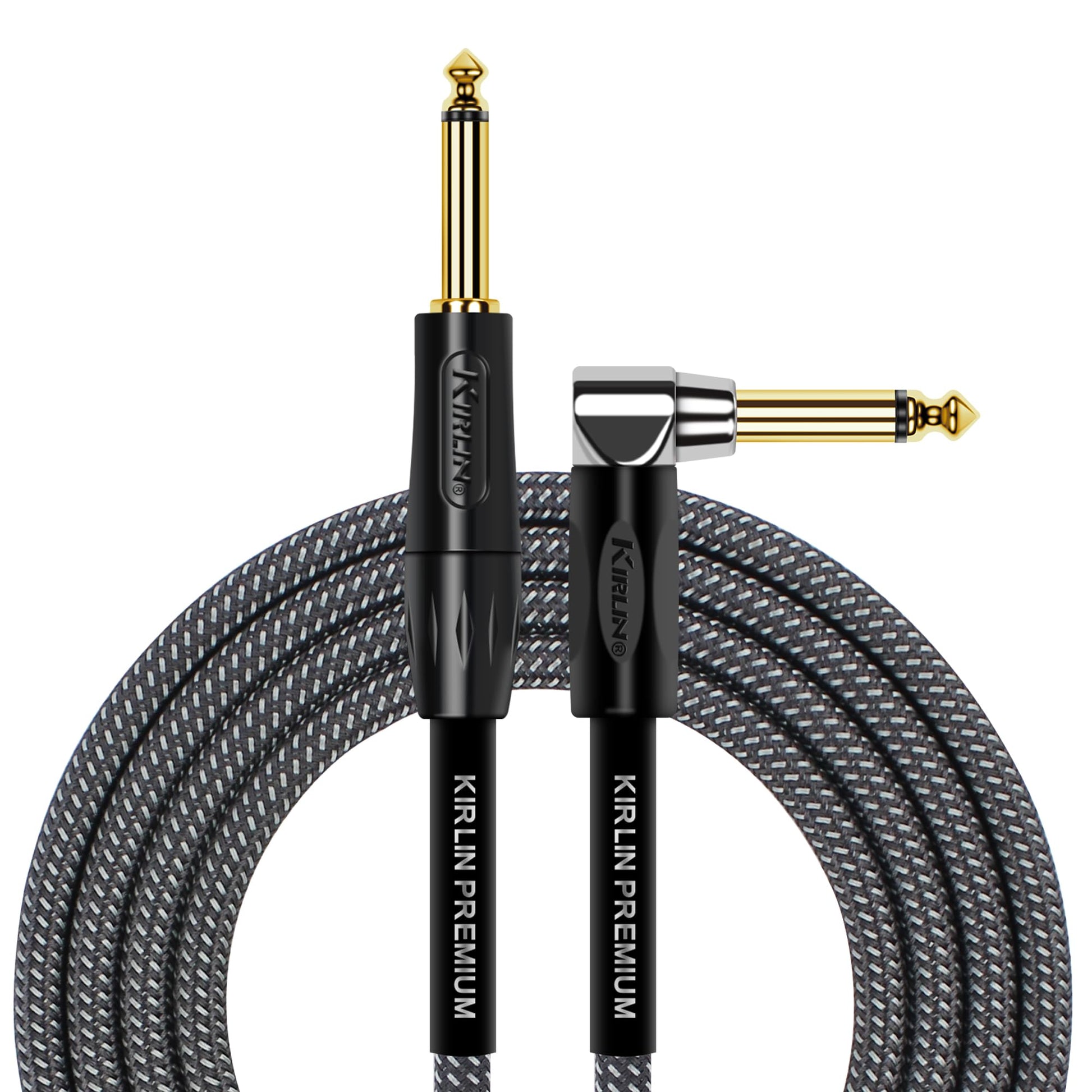 KIRLIN Cable de instrumento de ángulo recto a recto, ca, 10 feet