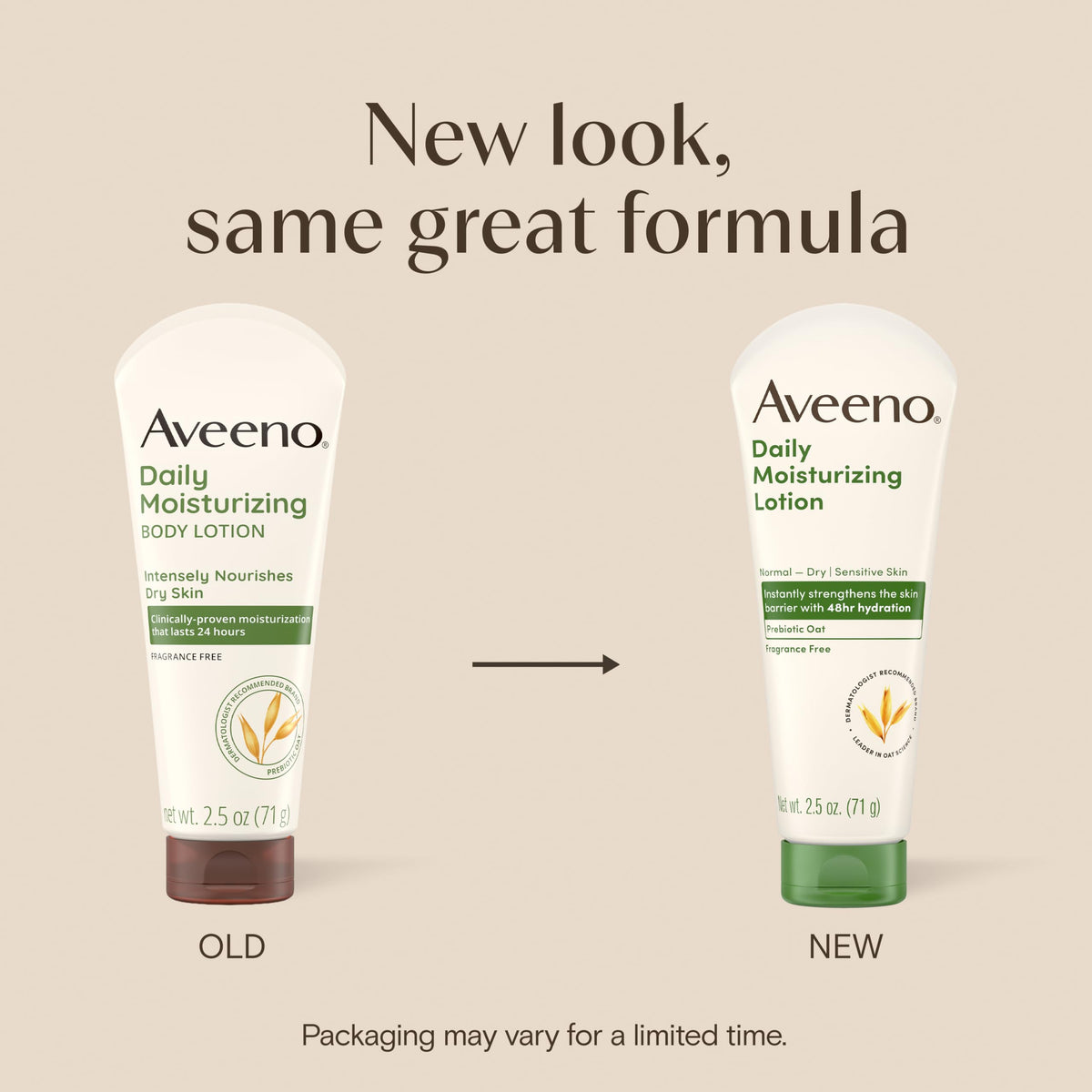 Aveeno Daily Moisturizing Lotion, 2.5 Ounce (Pack of 3), White - Packaging May Vary