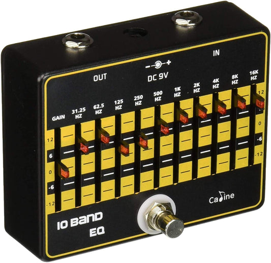 Caline CP-24 - Pedal de efectos de guitarra ecualizador de 10 bandas con True Bypass