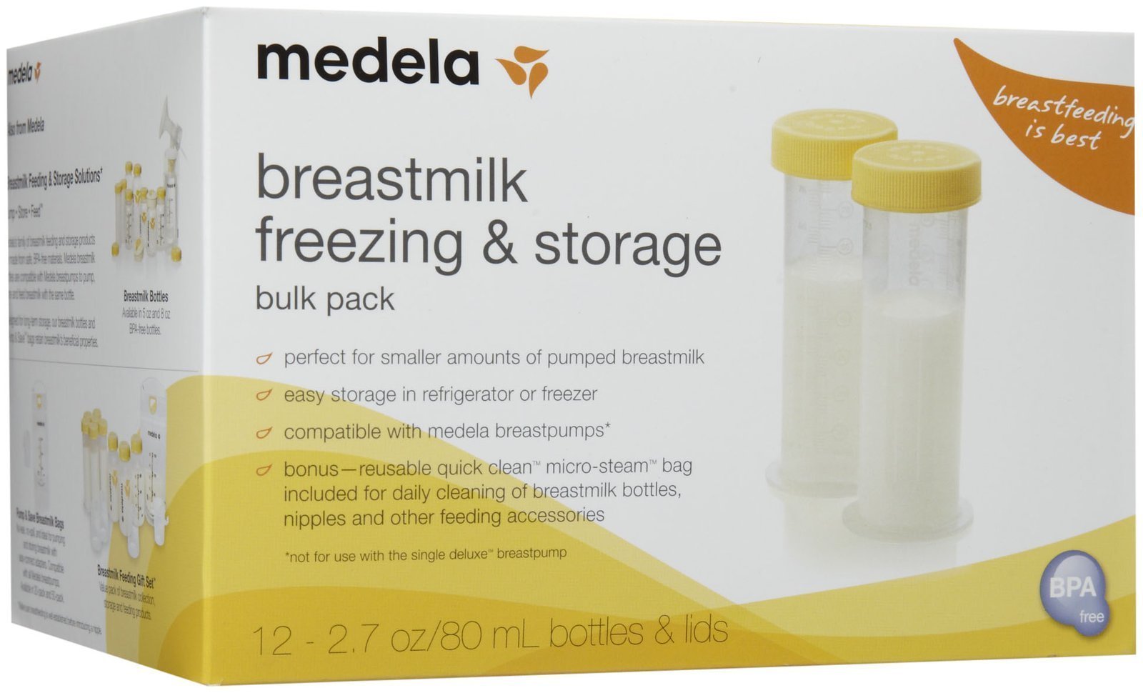 Pack de Congelación de Leche Materna Medela 2.7 oz 12 unidades