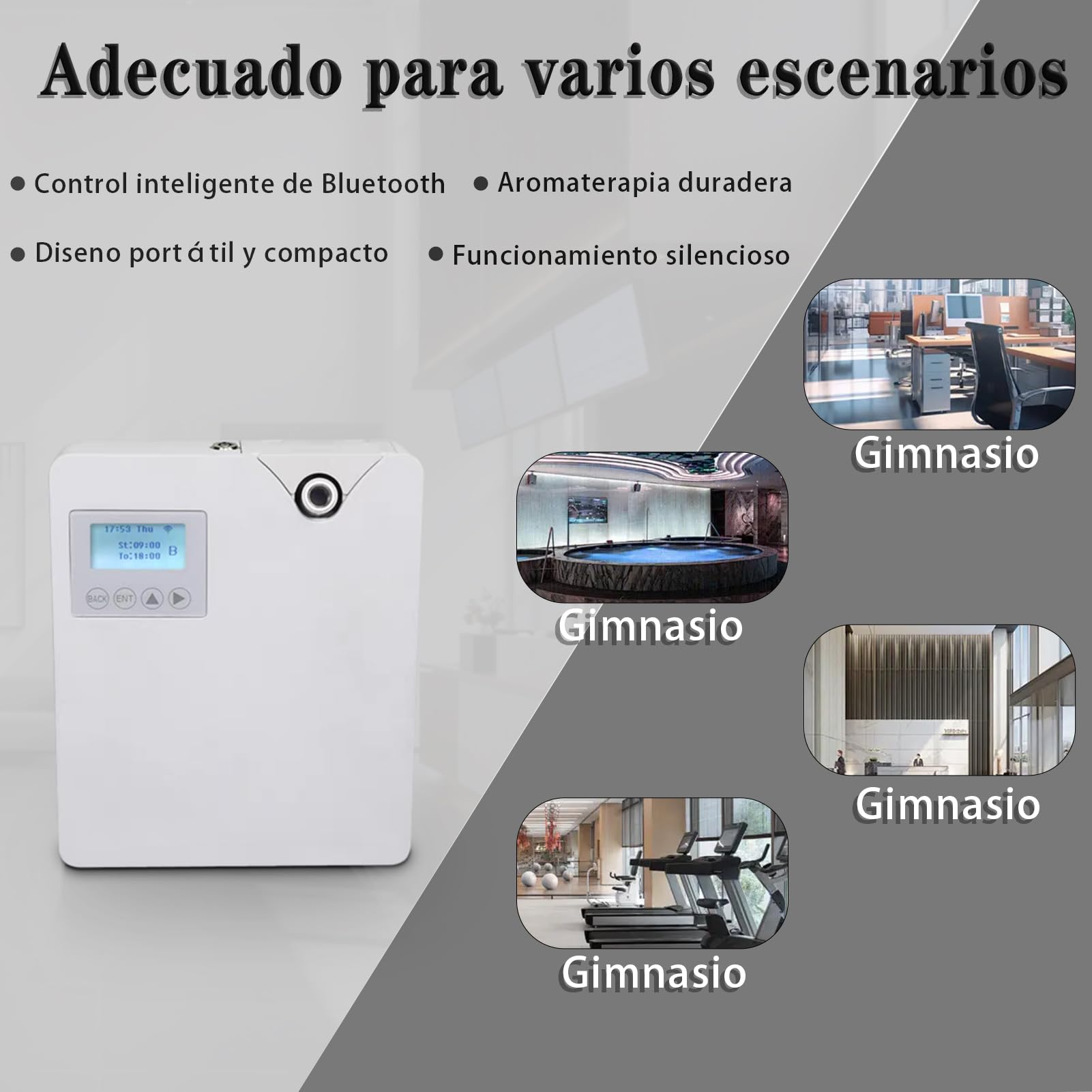 Máquina de Aire Diydeg Blanco con Difusor de Aceite Esencial Profesional para el Hogar, Hotel y SPA