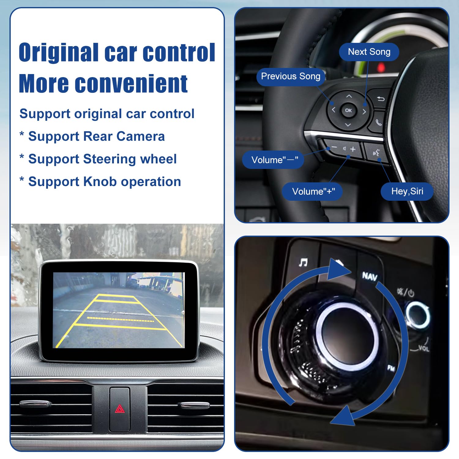 Kit de adaptación de CarPlay inalámbrico de Mazda, TK78-66-9U0C, hub USB OEM Compatible con el Sistema MZD Connect, Funciona con Mazda 3/6/CX3/CX5/CX9/MX5 2014-2019 (Solo soporta CarPlay inalámbrico)