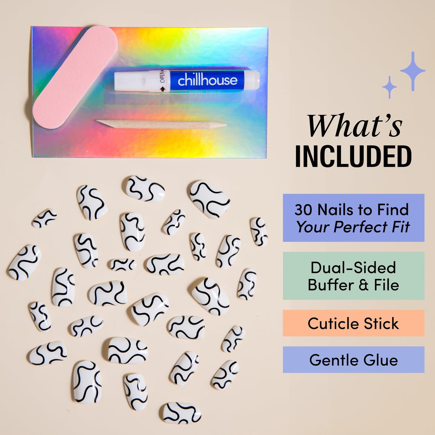 Chillhouse Women's Wavy Baby Nail Kit, One Size