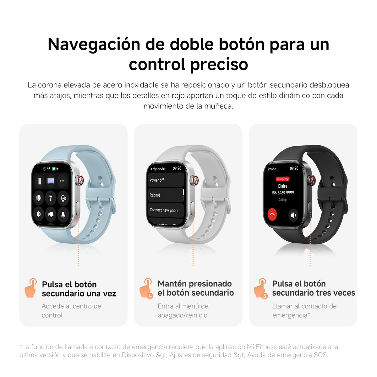 Reloj Inteligente Xiaomi Redmi Gris con GPS Compatible con iOS y Android 5ATM