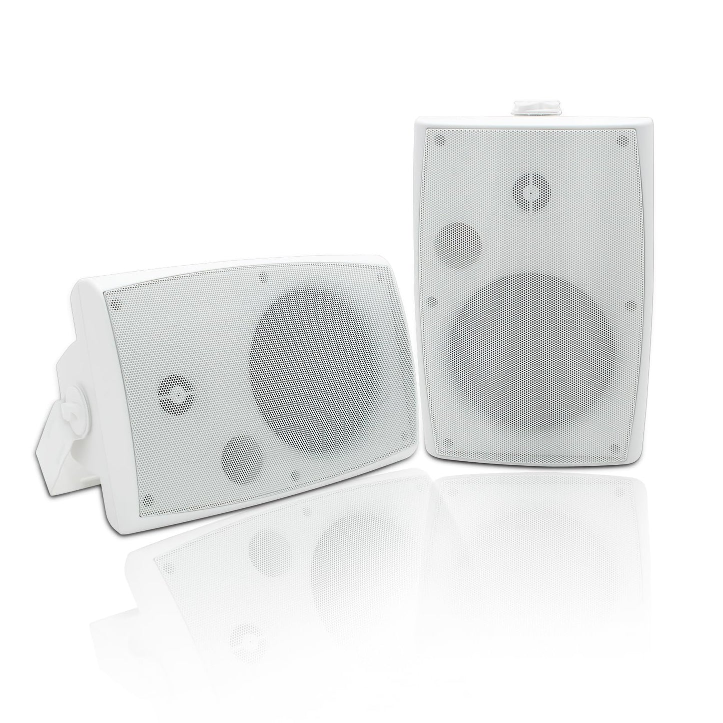 Herdio 6,5 Pulgadas Bocinas para Exterior, 400W Altavoces para Exteriores, Impermeable, Amplia Cobertura De Sonido Estéreo, para Patio, Terraza, Patio Trasero (Blanco)
