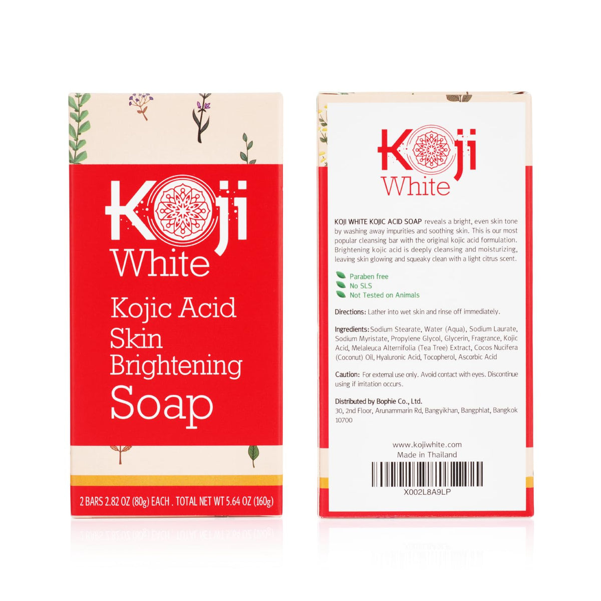 Pure Kojic Acid Skin Lightening Soap ( 2.82 oz / 2 Bars ) - Naturally Whitening for Tone Adjustment & Bleaching Skin - Remove Freckles, Fade Age Spots, Anti-aging, Acne Scars, Sun Spots Damage