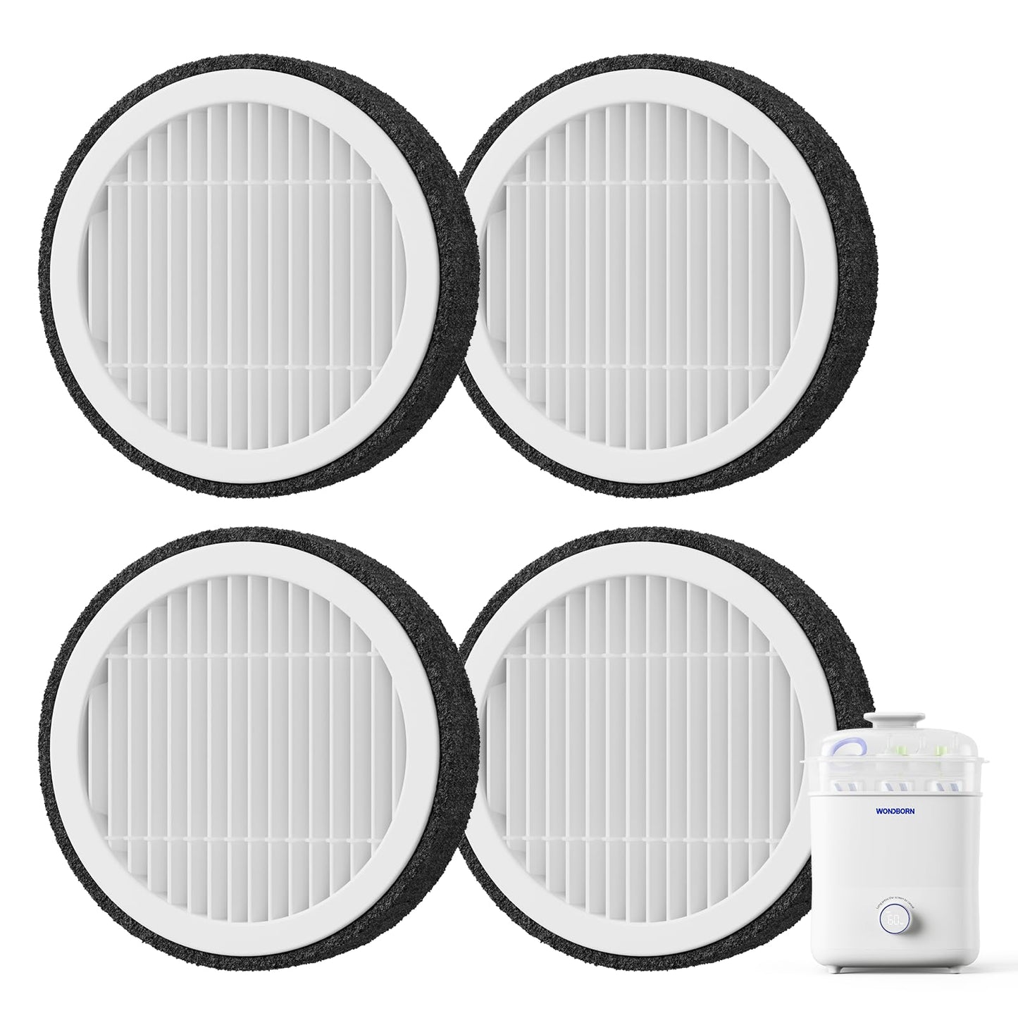WONDBORN - Filtros HEPA para esterilizador y secadora (4 piezas)