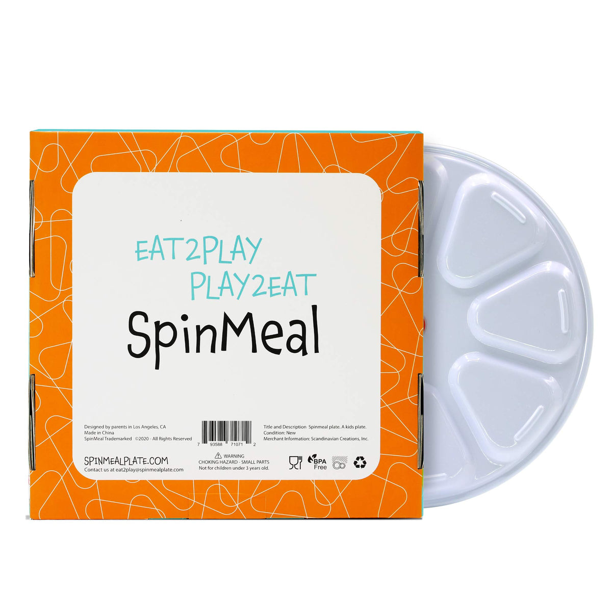 SpinMeal Plate - Healthy Nutrition Plate for Picky Eaters - Spin the Arrow - Meals Are Fun Again