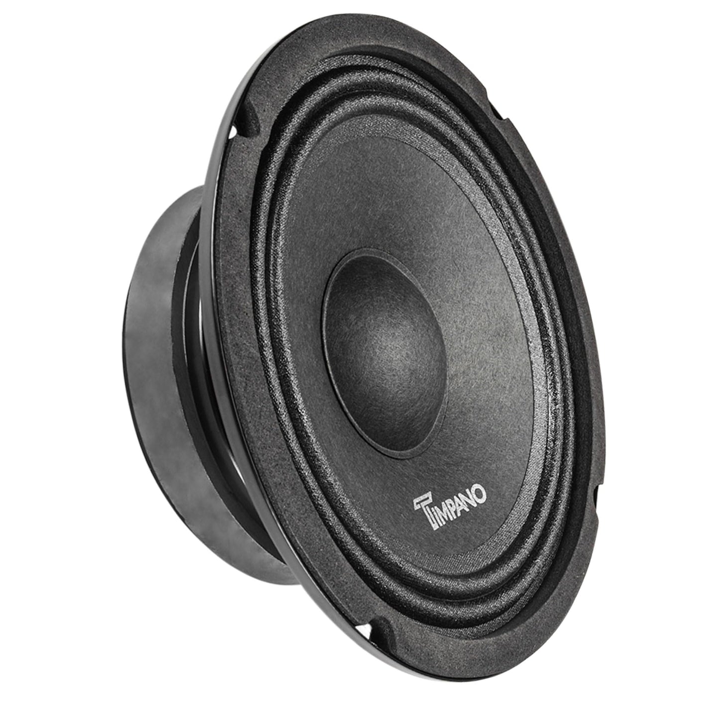 Timpano - Altavoz de audio profesional de 6.5 pulgadas de 600 vatios TPT-MB6-8 delgado perfil pequeño 8 ohmios, PRO Midbass altavoz de audio para coche compacto para puertas personalizadas (individual