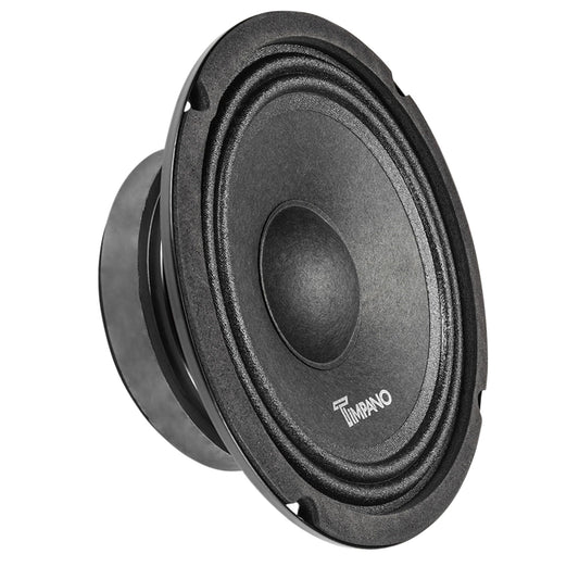 Altavoz de Audio Profesional Timpano 600 Vatios Negro Perfil Delgado 8 Ohmios para Coche