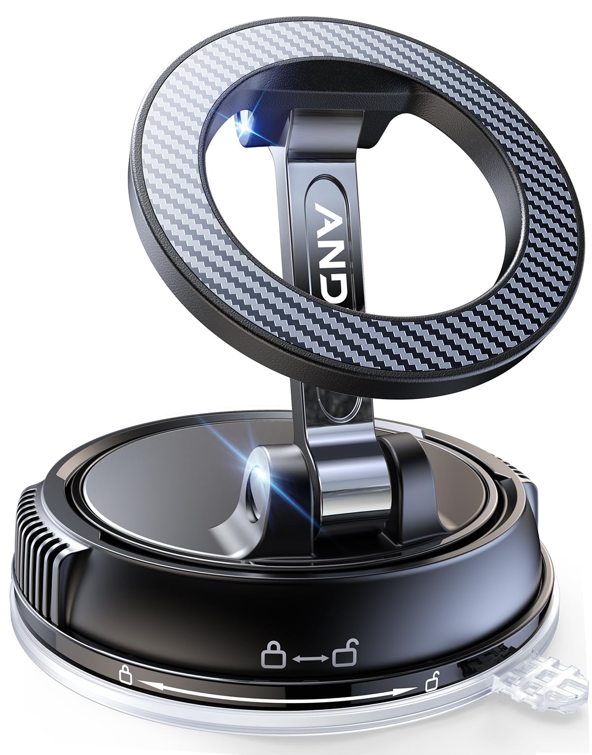 Soporte de Teléfono para Coche Magsafe Ajustable 360 Grados iPhone 16 Pro Max 15