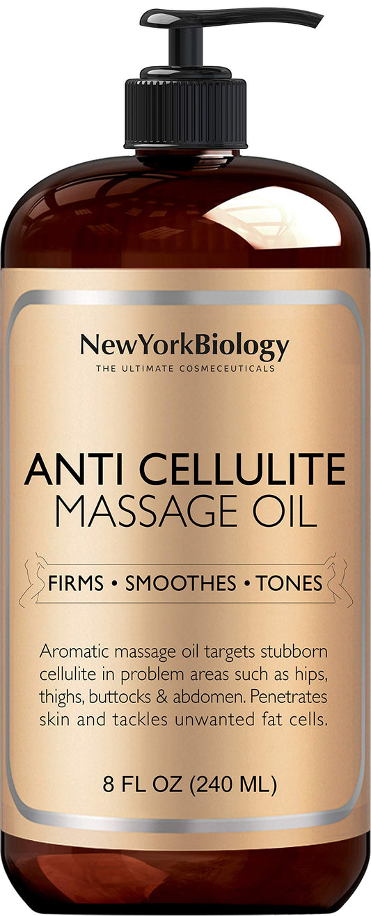 Aceite de Masaje Anti Celulitis con Ingredientes Naturales que Penetra 6 Veces Más que Crema