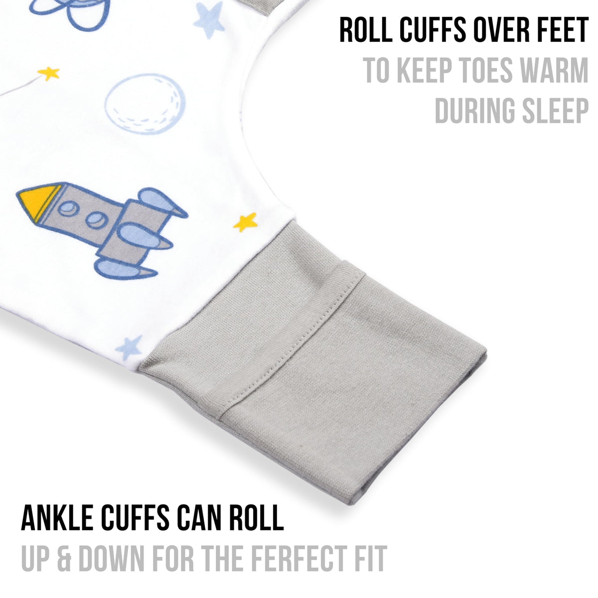 Mama Cheetah Saco de Dormir para Niños con Pies 4T-5T, 1.0 TOG Manta Portátil de Algodón Orgánico para Bebés con Patas, Saco de Dormir para Bebés Caminantes, Saco de Dormir X-Grande para Primeros