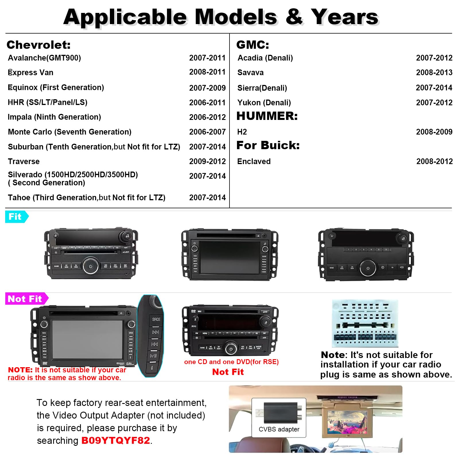 Radio de Coche SWTNVIN GMC Plata 4G LTE Android 13 8 Núcleos 4+64G