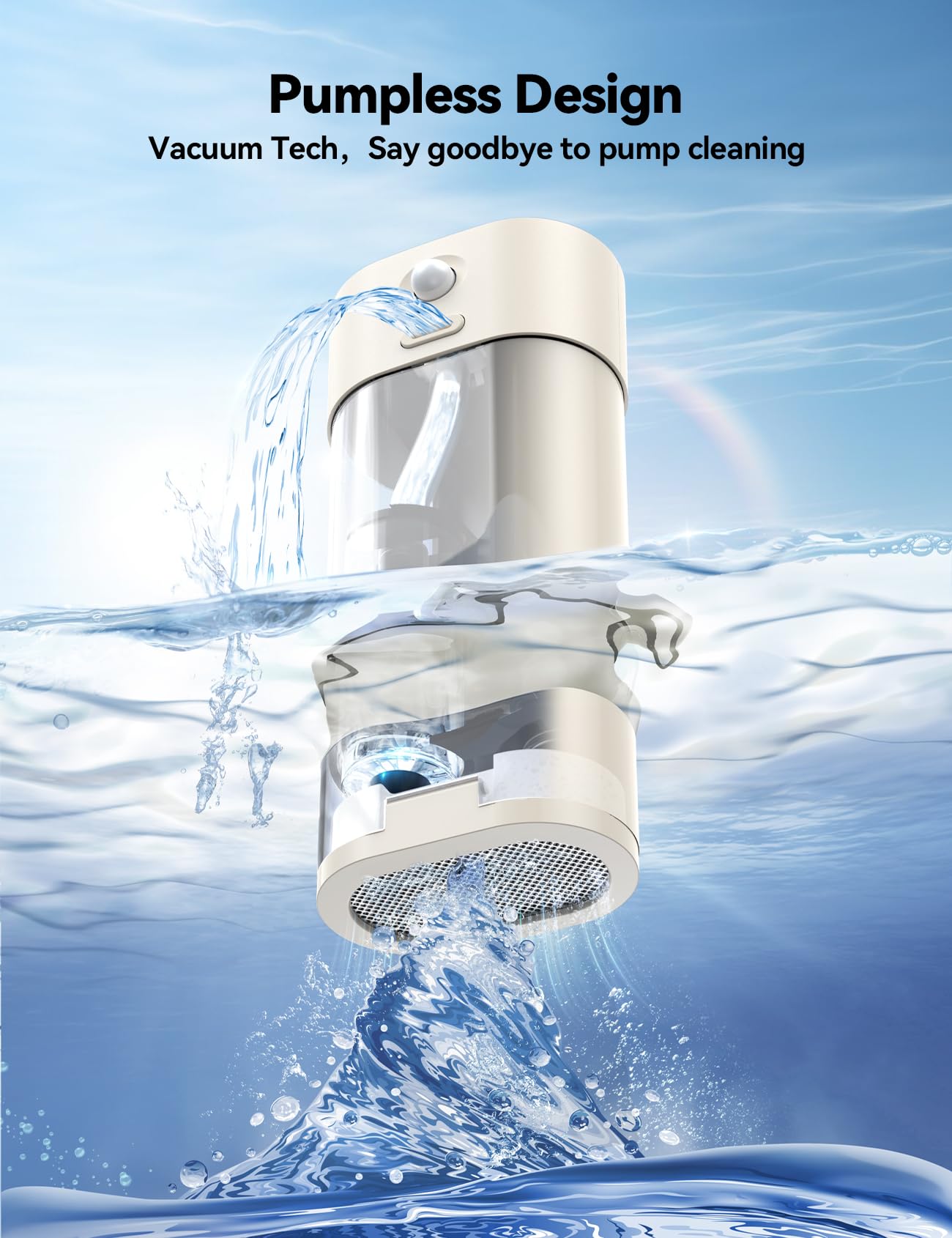 Fuente de Agua Inalámbrica FEELNEEDY para Gatos 4L con Sensor de Movimiento, Ultra Silenciosa